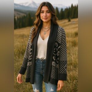 Express Chunky Knit Open Cardigan